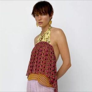 New never worn Zara halter top size L